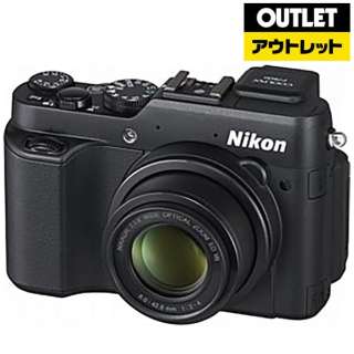 [奥特莱斯商品] P7800小型数码照相机COOLPIX(酷的P.I.C.S)黑色[生产完毕物品]
