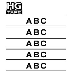 ビックカメラ.com - HGeテープ (ラミネートテープ) HGe TAPE 白 HGe-251V [黒文字 /24mm幅]