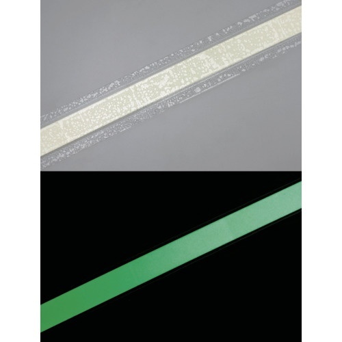 日本緑十字 緑十字 高輝度蓄光反射テープ AP1005 100mm幅×5m 屋内外兼用 (072012) - 3