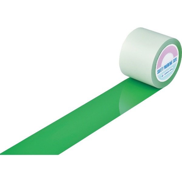 緑十字 ガードテープ（ラインテープ） 緑 １００ｍｍ幅×１００ｍ 屋内用 日本緑十字｜JAPAN GREEN CROSS 通販