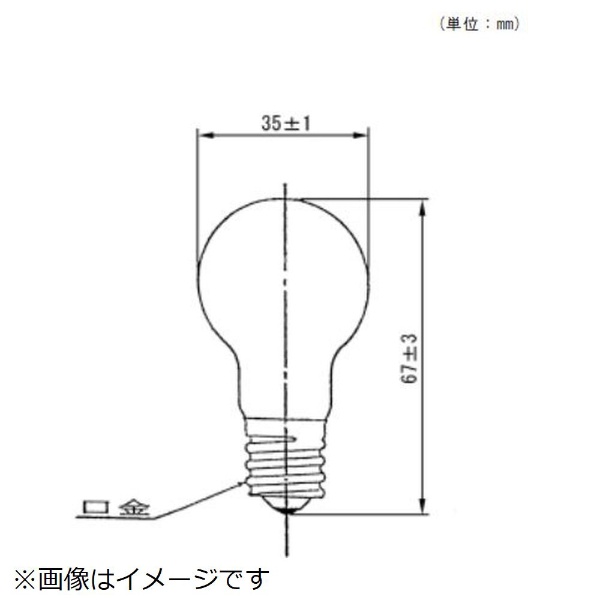 LDS100/110V36WCK 電球 ミニクリプトン電球 クリア [E17 /一般電球形