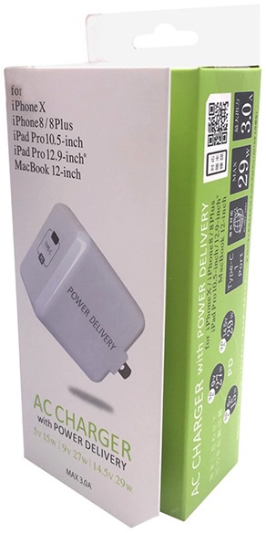 支持供智能手机使用的USB充电插座适配器3A/29W(Type-C)白IH-ACC30PDLW[1波特酒（Port）/USB Power Delivery的]
