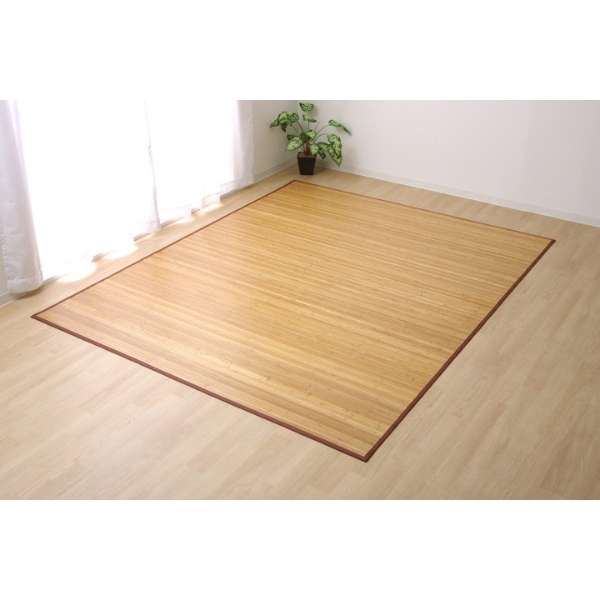 竹地毯素色孟宗竹皮下使用"罗马"(180×220cm/浅褐色)_1
