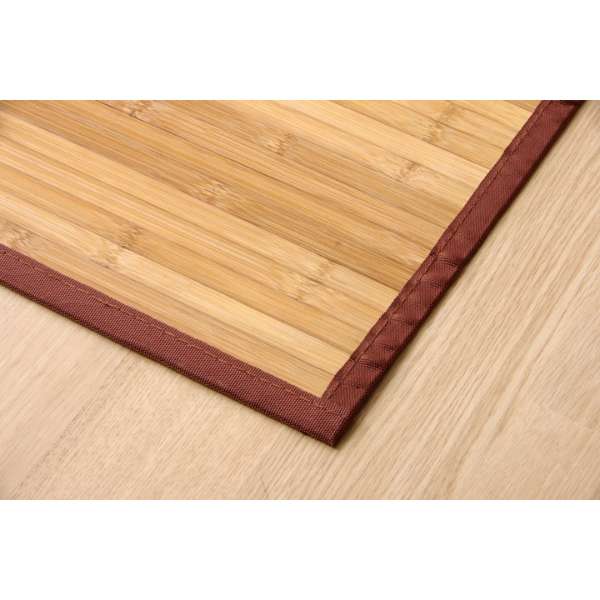 竹地毯素色孟宗竹皮下使用"罗马"(180×220cm/浅褐色)_2