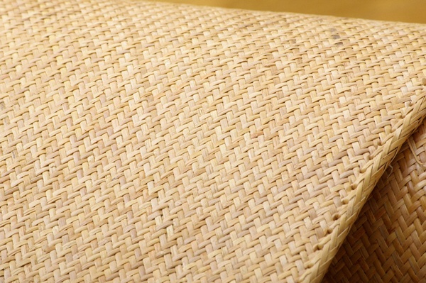 籐カーペット あじろ織り 『宝麗』(261×261cm)