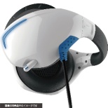 PSVR用 マイク付きバックバンドヘッドホン ホワイト×ブルー CY-VRMBHP-WB 【PSVR】
