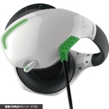 PSVR用 マイク付きバックバンドヘッドホン CYBER ホワイト×グリーン CY-VRMBHP-WG 【PSVR】