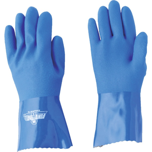 塩化ビニール手袋 耐油マックス Lサイズ ブルー 2300L 川西工業
