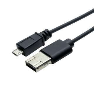 ［micro USB］シェア機能付きmicro USBケーブル 1m USB-MS201/BK ブラック [1.0m]