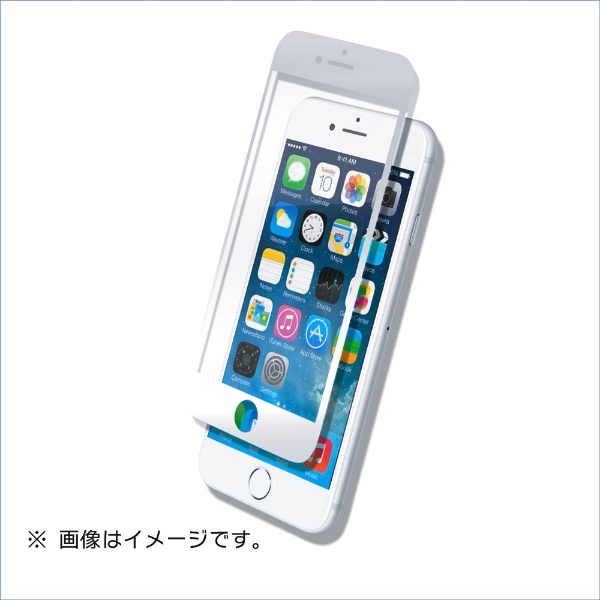 iPhone8 引き出物 7 日本全国 送料無料 用液晶保護ガラスシートフルカバータイプ B03-33302WH ウルトラハードコート