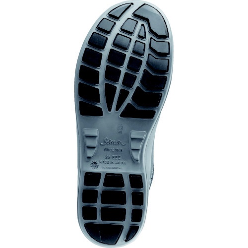 シモン 耐滑・軽量３層底安全短靴８５１２黒Ｃ付 ２５．５ｃｍ シモン