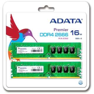 ݃@DDR4 2666 Unbuffered-DIMM 16GB 8GB~2g AD4U266638G19-2 [DIMM DDR4 /8GB /2]
