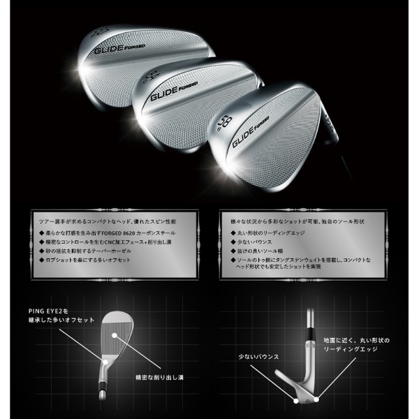 ウェッジ GLIDE FORGED 58°(♯SW相当)《N.S.PRO ZELOS 7 スチールシャフト》S ピン｜PING 通販 |  ビックカメラ.com