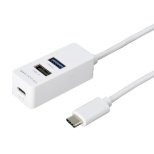 UH-C3123 USBハブ ホワイト [バスパワー /3ポート /USB 3.1 Gen1対応]
