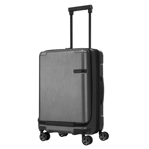 スーツケース 33L Evoa（エヴォア） ブラッシュトブラック DC0-89002 [TSAロック搭載]