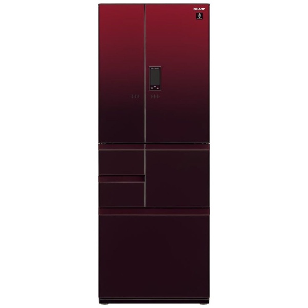 SJ-GX55E-R 冷蔵庫 プラズマクラスター冷蔵庫 グラデーションレッド [6