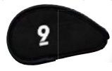 アイアン用ヘッドカバー オンライン限定商品 アイアンガード ネオ オーバーサイズ 即出荷 黒 9 H-111
