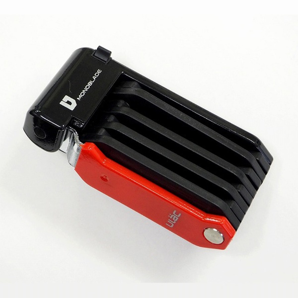 ビックカメラ.com - 自転車用 折りたたみブレード式 キーロック ULAC MONOBLADE FOLDING LOCK(RED/70cm)  UL-X3-03