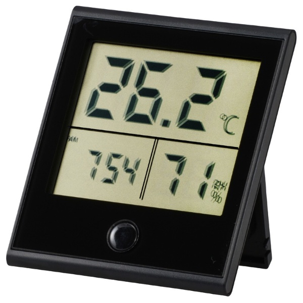 TEM-210-K 温湿度計 デジタル 安全 大好評です 黒