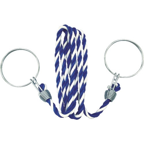 ＴＲＵＳＣＯ コーン用ロープ 標識 青×白 １２ｍｍＸ２ｍ トラスコ中山｜TRUSCO NAKAYAMA 通販