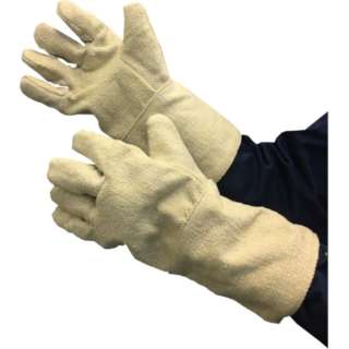 TRUSCO活体溶解性陶瓷抗热手套5部手指型