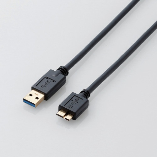 0.5m USB3.0ケーブル【A】⇔【microB】（ブラック） KU30-AMC05BK