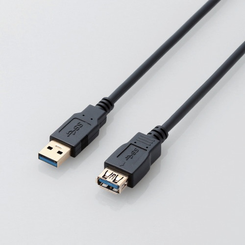 USB3.0ｹｰﾌﾞﾙ/A-A延長ﾀｲﾌﾟ/ｽﾀﾝﾀﾞｰﾄﾞ/1m/ﾌﾞﾗｯｸ USB3-E10XBK