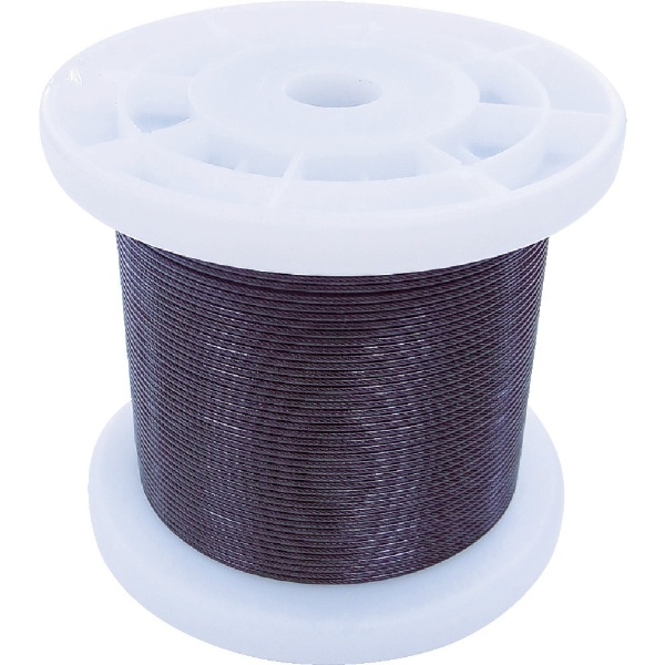 ニッサチェイン 黒コーティングワイヤロープ １．２ｍｍ×１００ｍ メーカー直送 メーカー公式 １巻