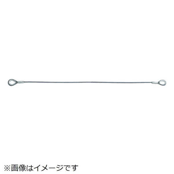 TRUSCO(トラスコ) ワイヤロープスリング Ｅタイプ アルミロック １２ｍｍＸ６ｍ （1本） TWEL-12S6 通販 