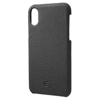 iPhone XS 5.8C`p Shrunken-Calf Leather Shell yïׁAOsǂɂԕiEsz
