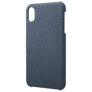 iPhone XS Max 6.5C`p Shrunken-Calf Leather Shell yïׁAOsǂɂԕiEsz