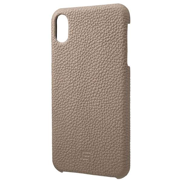 iPhone XS Max 6.5C`p Shrunken-Calf Leather Shell yïׁAOsǂɂԕiEsz_1