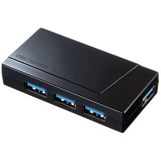 USB-3H417BK USBnu ubN [oXp[ /4|[g /USB 3.2 Gen1Ή]
