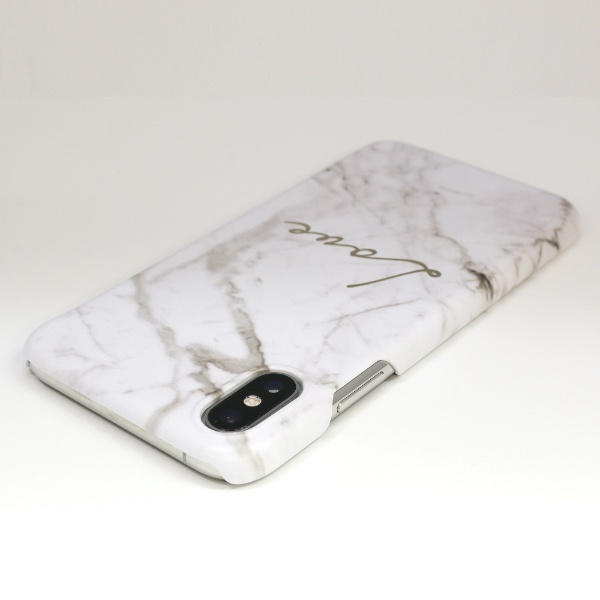 iPhone XS 5.8 Marble love white