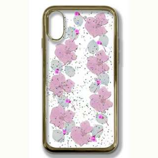 iPhone XS Max 6.5C`p n[hP[Xpale pink flowers yïׁAOsǂɂԕiEsz