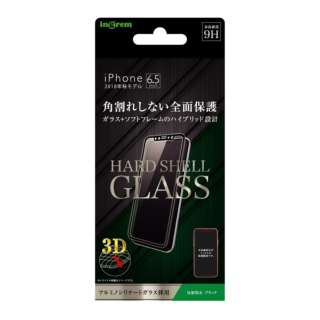 iPhone XS Max 6.5C`f KXtB 3D 9H Sʕی ˖h~ \tgt[ IN-P19FSG/HB ubN