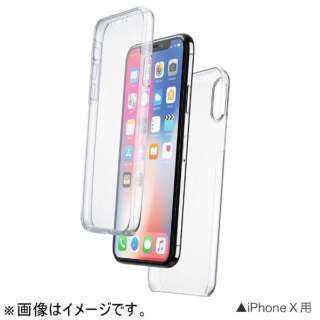 iPhone XS 5.8C`pP[X Cleartoch O/w ʕیP[X NA CLEARTOUCHIP8XT