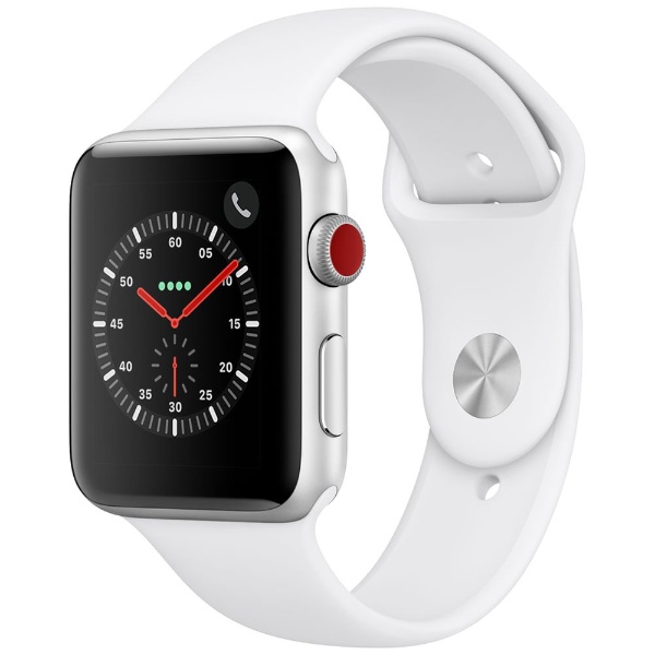Apple Watch Series 3（GPS + Cellularモデル）- 42mmシルバー ...