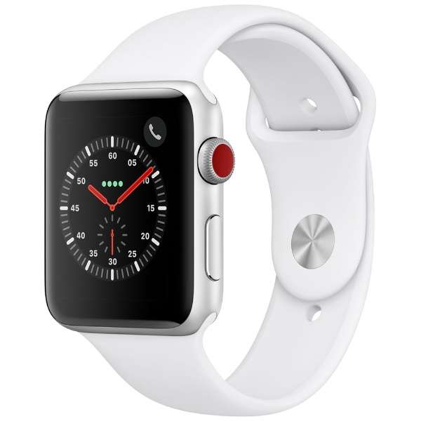 Apple Watch Series 3iGPS + Cellularfj- 42mmVo[A~jEP[XƃzCgX|[coh MTH12J/A_1