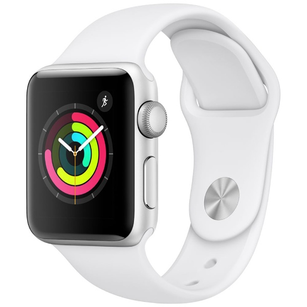Apple Watch Series 3（GPSモデル）- 38mmシルバーアルミニウムケースとホワイトスポーツバンド MTEY2J/A アップル｜ Apple 通販 | ビックカメラ.com