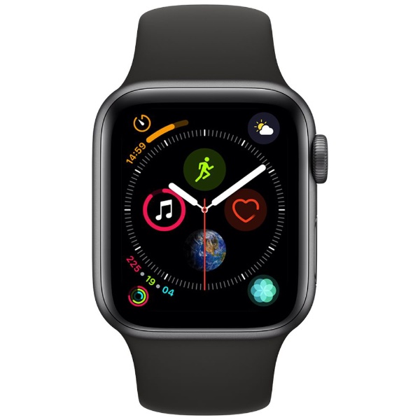 Apple Watch Series 4（GPSモデル）- 40mm スペースグレイアルミニウムケースとブラックスポーツバンド MU662J/A  アップル｜Apple 通販 | ビックカメラ.com