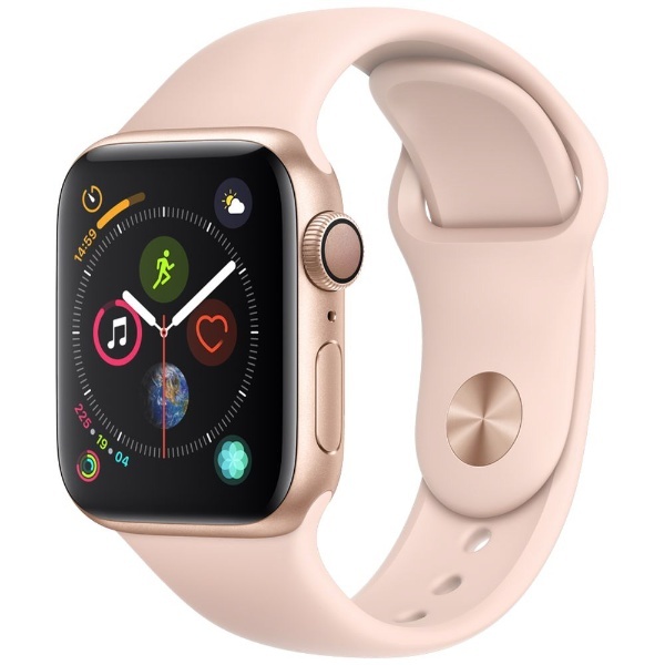 Apple Watch Series 4（GPSモデル）- 40mm ゴールドアルミニウムケースとピンクサンドスポーツバンド MU682J/A アップル ｜Apple 通販