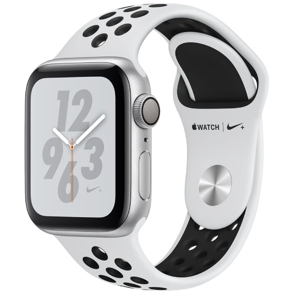 Apple Watch Nike+ Series 4（GPSモデル）- 40mm シルバーアルミニウムケースとピュアプラチナム/ブラックNikeスポーツバンド  MU6H2J/A アップル｜Apple 通販 | ビックカメラ.com