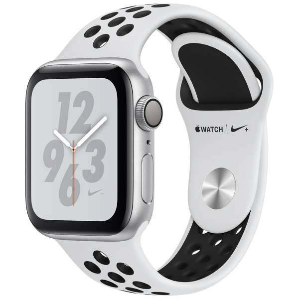Apple Watch Nike+ Series 4（GPSモデル）- 40mm シルバーアルミニウムケースとピュアプラチナム/ブラックNikeスポーツバンド MU6H2J/A アップル｜Apple 通販 |