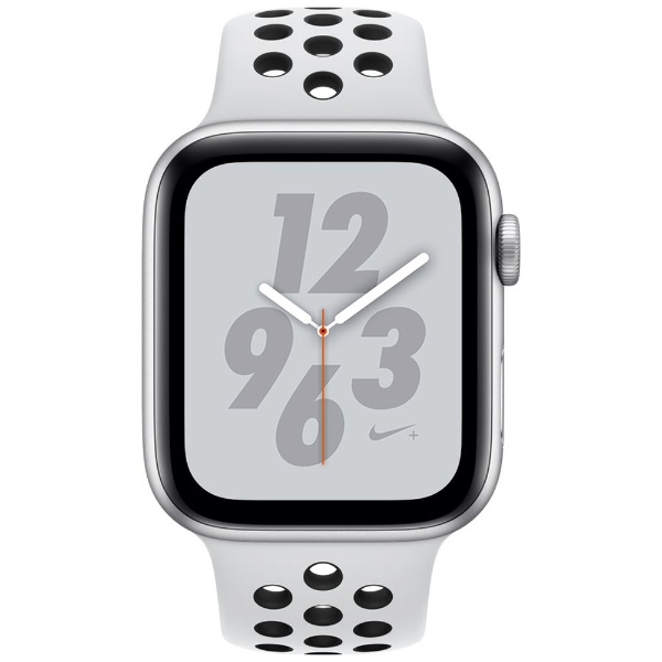Apple Watch Nike+ Series 4（GPSモデル）- 44mm  シルバーアルミニウムケースとピュアプラチナム/ブラックNikeスポーツバンド MU6K2J/A