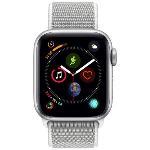 Apple Watch Series 4(ＧＰＳ+Cellular型号)-40mm银铝包和海外壳运动循环MTVC2J/A_2