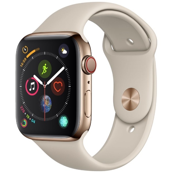 Apple Watch Series 4（GPS Cellularモデル）- 44mm ゴールドステンレススチールケースとストーンスポーツバンド  MTX42J/A [Series4 /44mm /ステレンススチール /スポーツバンド /GPS] 【処分品の為、外装不良による返品・交換不可】  アップル｜Apple 通販 ...