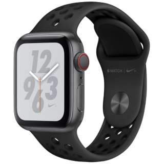Apple Watch Nike+ Series 4iGPS + Cellularfj- 40mm Xy[XOCA~jEP[XƃAXTCg/ubNNikeX|[coh MTXG2J/A