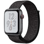 Apple Watch Nike+Series 4(ＧＰＳ+Cellular型号)-44mm空间灰色铝包和黑色Nike运动循环MTXL2J/A[，为处分品，出自外装不良的退货、交换不可能]