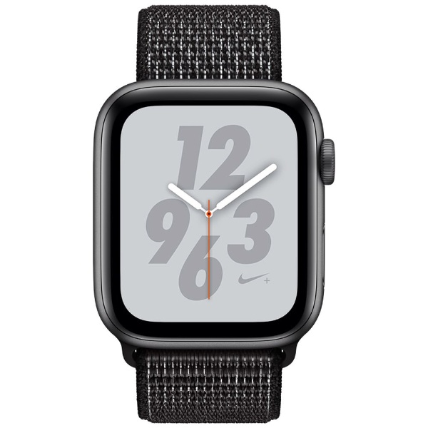 Apple Watch Nike+ Series 4（GPS + Cellularモデル）- 44mm  スペースグレイアルミニウムケースとブラックNikeスポーツループ MTXL2J/A 【処分品の為、外装不良による返品・交換不可】